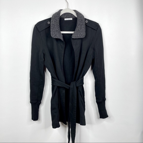 James Perse Surplus Wrap Jacket Black Size 1 Small - Picture 4 of 14